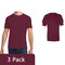 Gildan Men's Softstyle T-Shirt, Short Sleeve Blank Tee for Crafting & DIY Projects, Maroon 3-15 Pack